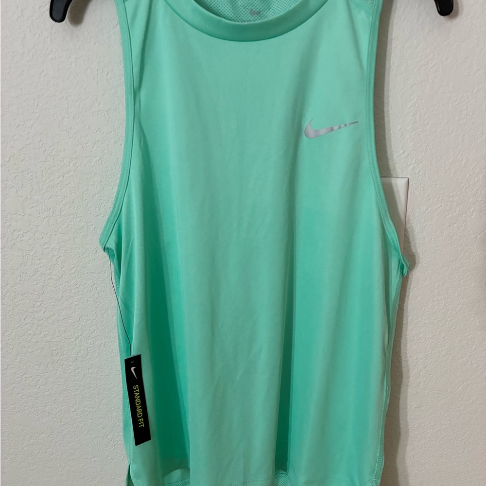 NWT Nike Dri-FIT Running Tank Top Mint Green Racerback Athletic Size S
